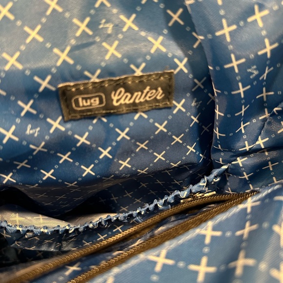 Lug Canter bag blue leaf print with matching wallet - Picture 4 of 12